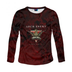 Женский лонгслив 3D с принтом Arch Enemy в городе Новоалтайск, 100% полиэстер | длинные рукава, круглый вырез горловины, полуприлегающий силуэт | ae | arch enemy | алисса уайт глаз | анджело | арх | архенеме | архэнеми | арч | арчэнеми | даниэль эрландссон | джефф лумис | енеме | инеме | инемэ | майкл эмотт | шарли | энеме | энеми | энемэ