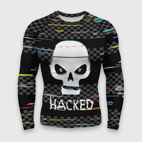 Мужской рашгард 3D с принтом Hacked в городе Новоалтайск,  |  | hacker | hacknet | взлом | виртуальность | кибер | киберпанк | программист | хакер