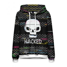 Мужская толстовка 3D с принтом Hacked в городе Новоалтайск, 100% полиэстер | двухслойный капюшон со шнурком для регулировки, мягкие манжеты на рукавах и по низу толстовки, спереди карман-кенгуру с мягким внутренним слоем. | hacker | hacknet | взлом | виртуальность | кибер | киберпанк | программист | хакер