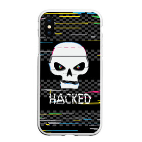 Чехол для iPhone XS Max матовый с принтом Hacked в городе Новоалтайск, Силикон | Область печати: задняя сторона чехла, без боковых панелей | hacker | hacknet | взлом | виртуальность | кибер | киберпанк | программист | хакер