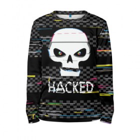 Детский лонгслив 3D с принтом Hacked в городе Новоалтайск, 100% полиэстер | длинные рукава, круглый вырез горловины, полуприлегающий силуэт
 | hacker | hacknet | взлом | виртуальность | кибер | киберпанк | программист | хакер