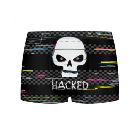 Мужские трусы 3D с принтом Hacked в городе Новоалтайск, 50% хлопок, 50% полиэстер | классическая посадка, на поясе мягкая тканевая резинка | hacker | hacknet | взлом | виртуальность | кибер | киберпанк | программист | хакер