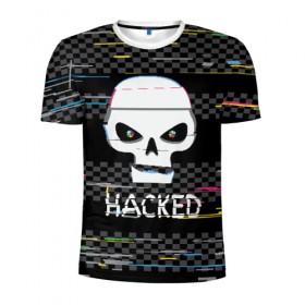 Мужская футболка 3D спортивная с принтом Hacked в городе Новоалтайск, 100% полиэстер с улучшенными характеристиками | приталенный силуэт, круглая горловина, широкие плечи, сужается к линии бедра | hacker | hacknet | взлом | виртуальность | кибер | киберпанк | программист | хакер