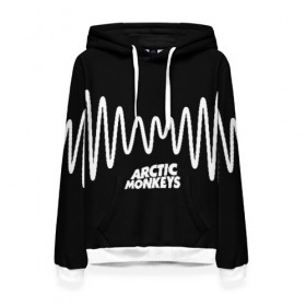 Женская толстовка 3D с принтом ARCTIC MONKEYS в городе Новоалтайск, 100% полиэстер  | двухслойный капюшон со шнурком для регулировки, мягкие манжеты на рукавах и по низу толстовки, спереди карман-кенгуру с мягким внутренним слоем. | arctic monkeys | арктик манкис | арктические мартышки