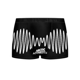 Мужские трусы 3D с принтом ARCTIC MONKEYS в городе Новоалтайск, 50% хлопок, 50% полиэстер | классическая посадка, на поясе мягкая тканевая резинка | arctic monkeys | арктик манкис | арктические мартышки