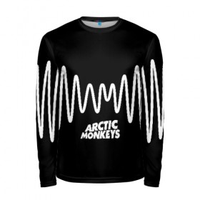 Мужской лонгслив 3D с принтом ARCTIC MONKEYS в городе Новоалтайск, 100% полиэстер | длинные рукава, круглый вырез горловины, полуприлегающий силуэт | arctic monkeys | арктик манкис | арктические мартышки