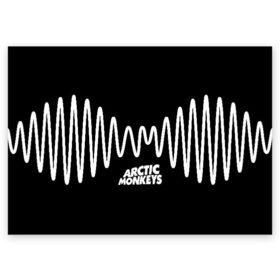 Поздравительная открытка с принтом ARCTIC MONKEYS в городе Новоалтайск, 100% бумага | плотность бумаги 280 г/м2, матовая, на обратной стороне линовка и место для марки
 | arctic monkeys | арктик манкис | арктические мартышки