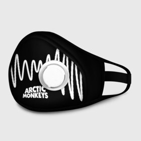 Маска из неопрена с принтом ARCTIC MONKEYS в городе Новоалтайск, неопрен 100% | Форма огибающая нос. Резинки для ушей с дополнительной резинкой на затылке. Клапан для выдоха для активного дыхания при занятиях спортом. Эластичный материал маски и окантовки для лучшего растяжения и прилегания маски.  | arctic monkeys | арктик манкис | арктические мартышки