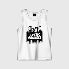 Детская майка хлопок с принтом ARCTIC MONKEYS в городе Новоалтайск,  |  | arctic monkeys | арктик манкис | арктические мартышки