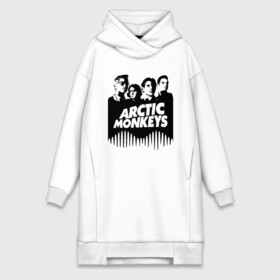Платье-худи хлопок с принтом ARCTIC MONKEYS в городе Новоалтайск,  |  | arctic monkeys | арктик манкис | арктические мартышки