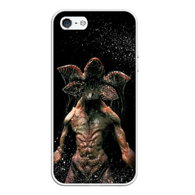 Чехол для iPhone 5/5S матовый с принтом Stranger Things - Demogorgon в городе Новоалтайск, Силикон | Область печати: задняя сторона чехла, без боковых панелей | 011 | down | eleven | netflix | season | series | strange | stranger | things | upside | дела | дина | загадочные | монстр | монстры | одиннадцать | очень | сезон | сериал | сериалы | события | странные | ужасы