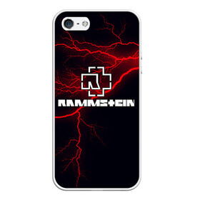 Чехол для iPhone 5/5S матовый с принтом Rammstein в городе Новоалтайск, Силикон | Область печати: задняя сторона чехла, без боковых панелей | Тематика изображения на принте: 3d | hard | logo | metal | music | rammstein | rock | гроза | знак | иллюстрация | лого | метал | молния | музыка | рамштайн | рок | символ | текстура
