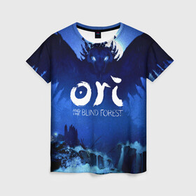 Женская футболка 3D с принтом Ori and the Blind Forest в городе Новоалтайск, 100% полиэфир ( синтетическое хлопкоподобное полотно) | прямой крой, круглый вырез горловины, длина до линии бедер | ori | ori and the blind forest | ori forest | видеоигра | ори | платформер