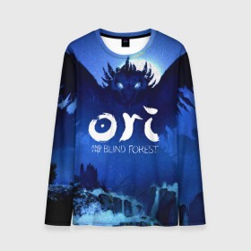 Мужской лонгслив 3D с принтом Ori and the Blind Forest в городе Новоалтайск, 100% полиэстер | длинные рукава, круглый вырез горловины, полуприлегающий силуэт | ori | ori and the blind forest | ori forest | видеоигра | ори | платформер