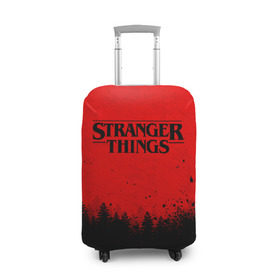 Чехол для чемодана 3D с принтом STRANGER THINGS в городе Новоалтайск, 86% полиэфир, 14% спандекс | двустороннее нанесение принта, прорези для ручек и колес | stranger things | очень странные дела