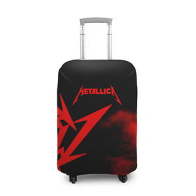 Чехол для чемодана 3D с принтом Metallica в городе Новоалтайск, 86% полиэфир, 14% спандекс | двустороннее нанесение принта, прорези для ручек и колес | metalica | metallica | группа | джеймс хэтфилд | кирк хэмметт | ларс ульрих | метал | металика | металлика | миталика | музыка | роберт трухильо | рок | трэш | трэшметал | хард | хеви