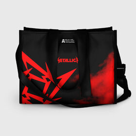 Сумка-шоппер 3D с принтом Metallica в городе Новоалтайск, 100% полиэстер | застегивается на металлическую кнопку; внутренний карман застегивается на молнию. Стенки укреплены специальным мягким материалом, чтобы защитить содержимое от несильных ударов
 | metalica | metallica | группа | джеймс хэтфилд | кирк хэмметт | ларс ульрих | метал | металика | металлика | миталика | музыка | роберт трухильо | рок | трэш | трэшметал | хард | хеви