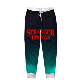 Мужские брюки 3D с принтом STRANGER THINGS в городе Новоалтайск, 100% полиэстер | манжеты по низу, эластичный пояс регулируется шнурком, по бокам два кармана без застежек, внутренняя часть кармана из мелкой сетки | Тематика изображения на принте: stranger things | очень странные дела