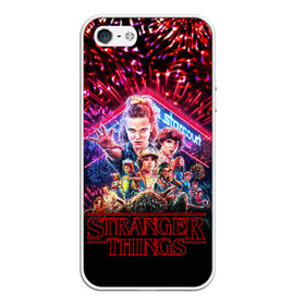Чехол для iPhone 5/5S матовый с принтом STRANGER THINGS - 3 Сезон в городе Новоалтайск, Силикон | Область печати: задняя сторона чехла, без боковых панелей | 011 | down | eleven | netflix | season | series | strange | stranger | things | upside | дела | дина | загадочные | монстр | монстры | одиннадцать | очень | сезон | сериал | сериалы | события | странные | ужасы