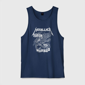 Мужская майка хлопок с принтом Metallica в городе Новоалтайск, 100% хлопок |  | metalica | metallica | группа | джеймс хэтфилд | кирк хэмметт | ларс ульрих | метал | металика | металлика | миталика | музыка | роберт трухильо | рок | трэш | трэшметал | хард | хеви