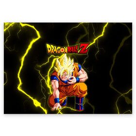 Поздравительная открытка с принтом Dragon Ball (2) в городе Новоалтайск, 100% бумага | плотность бумаги 280 г/м2, матовая, на обратной стороне линовка и место для марки
 | Тематика изображения на принте: anime | ball | dragon | dragon ball | manga | son goku | аниме | дракон | жемчуг | жемчуг дракона | манга | мяч | сон гоку
