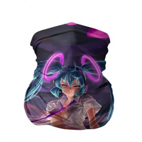 Бандана-труба 3D с принтом Hatsune Miku в городе Новоалтайск, 100% полиэстер, ткань с особыми свойствами — Activecool | плотность 150‒180 г/м2; хорошо тянется, но сохраняет форму | anime | character | geisha | hatsune miku | japan | kimono | manga | style | аниме | вокалоид | девушки | манга | мульт | оружие | сёдзё | сериал | хатсуне мику