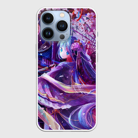 Чехол для iPhone 13 Pro с принтом Волшебная Хацуне Мику в городе Новоалтайск,  |  | Тематика изображения на принте: anime | character | geisha | hatsune miku | japan | kimono | manga | style | аниме | вокалоид | девушки | манга | мульт | оружие | сёдзё | сериал | хатсуне мику