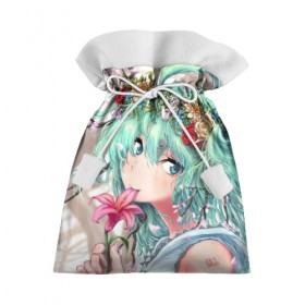 Подарочный 3D мешок с принтом Hatsune Miku в городе Новоалтайск, 100% полиэстер | Размер: 29*39 см | Тематика изображения на принте: anime | character | geisha | hatsune miku | japan | kimono | manga | style | аниме | вокалоид | девушки | манга | мульт | оружие | сёдзё | сериал | хатсуне мику