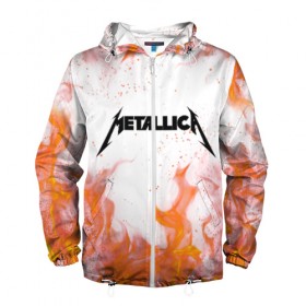 Мужская ветровка 3D с принтом METALLICA в городе Новоалтайск, 100% полиэстер | подол и капюшон оформлены резинкой с фиксаторами, два кармана без застежек по бокам, один потайной карман на груди | metallica | металлика
