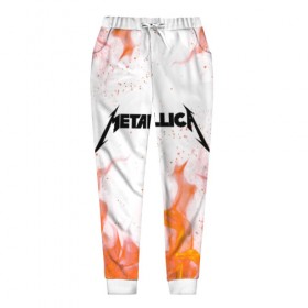 Женские брюки 3D с принтом METALLICA в городе Новоалтайск, полиэстер 100% | прямой крой, два кармана без застежек по бокам, с мягкой трикотажной резинкой на поясе и по низу штанин. В поясе для дополнительного комфорта — широкие завязки | metallica | металлика