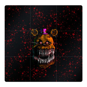 Магнитный плакат 3Х3 с принтом FNAF Nightmare в городе Новоалтайск, Полимерный материал с магнитным слоем | 9 деталей размером 9*9 см | blood | five nights at freddy’s | fnaf | game | horror | игра | кровь | пять ночей у фредди | ужас | фнаф | фреди
