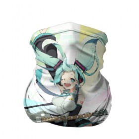 Бандана-труба 3D с принтом Hatsune Miku в городе Новоалтайск, 100% полиэстер, ткань с особыми свойствами — Activecool | плотность 150‒180 г/м2; хорошо тянется, но сохраняет форму | anime | character | geisha | hatsune miku | japan | kimono | manga | style | аниме | вокалоид | девушки | манга | мульт | оружие | сёдзё | сериал | хатсуне мику