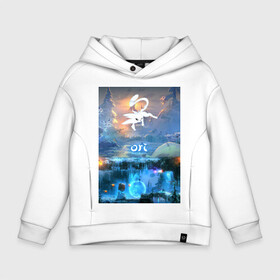 Детское худи Oversize хлопок с принтом Ori and the Will of the Wisps в городе Новоалтайск, френч-терри — 70% хлопок, 30% полиэстер. Мягкий теплый начес внутри —100% хлопок | боковые карманы, эластичные манжеты и нижняя кромка, капюшон на магнитной кнопке | ori | ori and the blind forest | ori and the will of the wisps | the blind forest | will of the wisps | ори