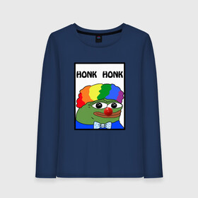 Женский лонгслив хлопок Honk Honk: в городе Новоалтайск, 100% хлопок |  | feels bad man | feels good man | honk honk | pepe | pepe the frog | sad pepe | грустная лягушка | пепе