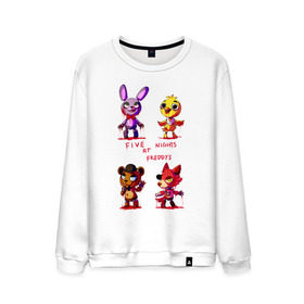 Мужской свитшот хлопок с принтом FNAF в городе Новоалтайск, 100% хлопок |  | five nights at freddy | five nights at freddys vr: help wanted | fnaf | game | игра | пять ночей у фредди