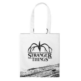 Сумка 3D повседневная с принтом STRANGER THINGS в городе Новоалтайск, 100% полиэстер | Плотность: 200 г/м2; Размер: 34×35 см; Высота лямок: 30 см | 011 | down | eleven | netflix | season | series | strange | stranger | things | upside | дела | дина | загадочные | монстр | монстры | одиннадцать | очень | сезон | сериал | сериалы | события | странные | ужасы