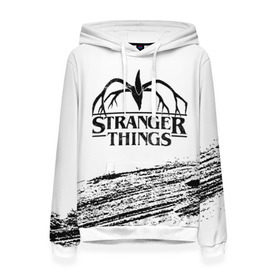 Женская толстовка 3D с принтом STRANGER THINGS в городе Новоалтайск, 100% полиэстер  | двухслойный капюшон со шнурком для регулировки, мягкие манжеты на рукавах и по низу толстовки, спереди карман-кенгуру с мягким внутренним слоем. | 011 | down | eleven | netflix | season | series | strange | stranger | things | upside | дела | дина | загадочные | монстр | монстры | одиннадцать | очень | сезон | сериал | сериалы | события | странные | ужасы