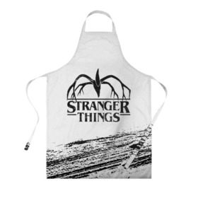 Фартук 3D с принтом STRANGER THINGS в городе Новоалтайск, 100% полиэстер | общий размер — 65 х 85 см, ширина нагрудника — 26 см, горловина — 53 см, длина завязок — 54 см, общий обхват в поясе — 173 см. Принт на завязках и на горловине наносится с двух сторон, на основной части фартука — только с внешней стороны | 011 | down | eleven | netflix | season | series | strange | stranger | things | upside | дела | дина | загадочные | монстр | монстры | одиннадцать | очень | сезон | сериал | сериалы | события | странные | ужасы