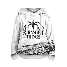 Детская толстовка 3D с принтом STRANGER THINGS в городе Новоалтайск, 100% полиэстер | двухслойный капюшон со шнурком для регулировки, мягкие манжеты на рукавах и по низу толстовки, спереди карман-кенгуру с мягким внутренним слоем | 011 | down | eleven | netflix | season | series | strange | stranger | things | upside | дела | дина | загадочные | монстр | монстры | одиннадцать | очень | сезон | сериал | сериалы | события | странные | ужасы