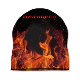 Шапка 3D с принтом DISTURBED (НА СПИНЕ) в городе Новоалтайск, 100% полиэстер | универсальный размер, печать по всей поверхности изделия | disturbed | дистурбед