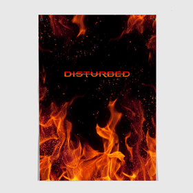 Постер с принтом DISTURBED (НА СПИНЕ) в городе Новоалтайск, 100% бумага
 | бумага, плотность 150 мг. Матовая, но за счет высокого коэффициента гладкости имеет небольшой блеск и дает на свету блики, но в отличии от глянцевой бумаги не покрыта лаком | disturbed | дистурбед
