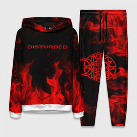Женский костюм 3D (с толстовкой) с принтом DISTURBED (НА СПИНЕ) в городе Новоалтайск,  |  | disturbed | дистурбед