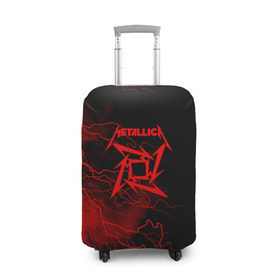 Чехол для чемодана 3D с принтом Metallica в городе Новоалтайск, 86% полиэфир, 14% спандекс | двустороннее нанесение принта, прорези для ручек и колес | metalica | metallica | группа | джеймс хэтфилд | кирк хэмметт | ларс ульрих | метал | металика | металлика | миталика | музыка | роберт трухильо | рок | трэш | трэшметал | хард | хеви