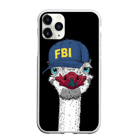Чехол для iPhone 11 Pro Max матовый с принтом FBI в городе Новоалтайск, Силикон |  | beak | bird | blue | cap | fbi | funny | head | inscription | long | neck | ostrich | red | весёлый | голова | длинная | кепка | клюв | красный | надпись | птица | синяя | смешной | страус | фбр | шея