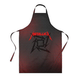 Фартук 3D с принтом Metallica в городе Новоалтайск, 100% полиэстер | общий размер — 65 х 85 см, ширина нагрудника — 26 см, горловина — 53 см, длина завязок — 54 см, общий обхват в поясе — 173 см. Принт на завязках и на горловине наносится с двух сторон, на основной части фартука — только с внешней стороны | metalica | metallica | группа | джеймс хэтфилд | кирк хэмметт | ларс ульрих | метал | металика | металлика | миталика | музыка | роберт трухильо | рок | трэш | трэшметал | хард | хеви