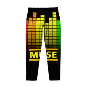 Детские леггинсы 3D с принтом MUSE BAND в городе Новоалтайск, полиэстер 85%, спандекс 15% | эластичный пояс, зауженный крой | Тематика изображения на принте: muse | rock | рок