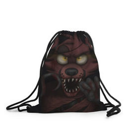 Рюкзак-мешок 3D с принтом Five Nights At Freddys в городе Новоалтайск, 100% полиэстер | плотность ткани — 200 г/м2, размер — 35 х 45 см; лямки — толстые шнурки, застежка на шнуровке, без карманов и подкладки | five nights at freddys | fnaf | аниматроники | игра | компьютерная игра | фнаф | фредди