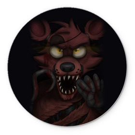 Коврик для мышки круглый с принтом Five Nights At Freddys в городе Новоалтайск, резина и полиэстер | круглая форма, изображение наносится на всю лицевую часть | five nights at freddys | fnaf | аниматроники | игра | компьютерная игра | фнаф | фредди