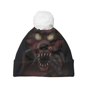 Шапка 3D c помпоном с принтом Five Nights At Freddys в городе Новоалтайск, 100% полиэстер | универсальный размер, печать по всей поверхности изделия | five nights at freddys | fnaf | аниматроники | игра | компьютерная игра | фнаф | фредди