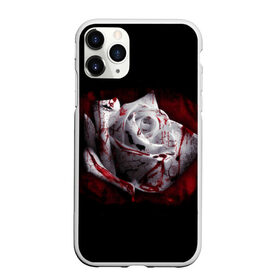 Чехол для iPhone 11 Pro Max матовый с принтом Кровавая роза в городе Новоалтайск, Силикон |  | Тематика изображения на принте: брызги | кровавая роза | кровь | роза | цветы